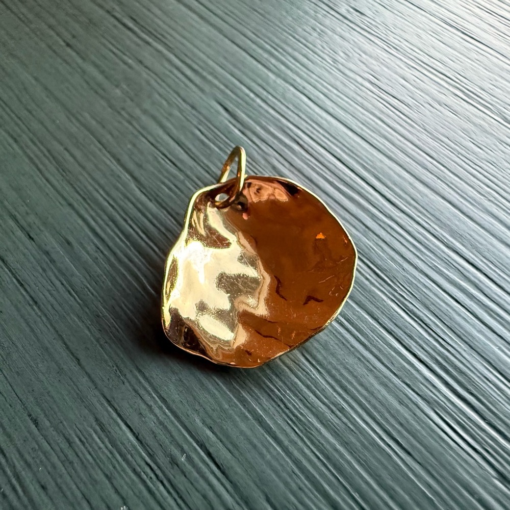 Monica Vinader Small Shell Pendant Charm 18k Gold Vermeil